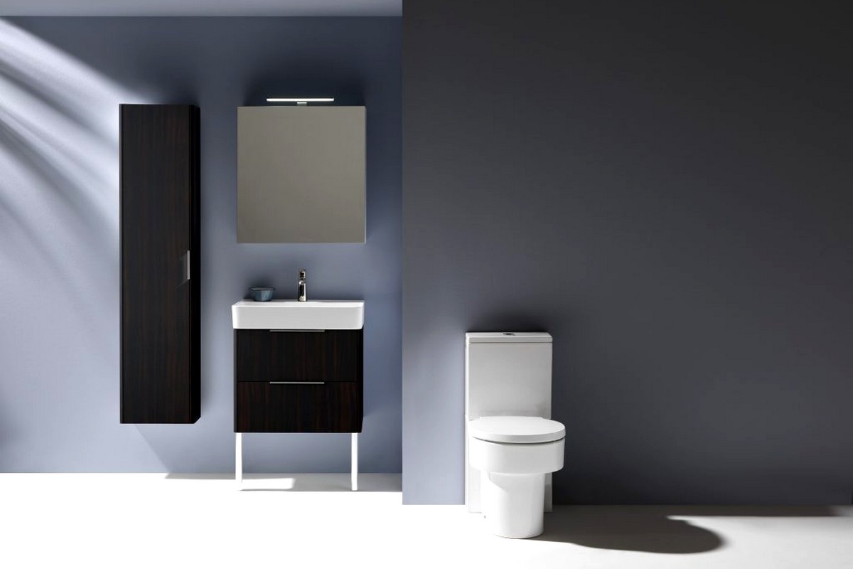 Ванная комната, черно-белый дизайн